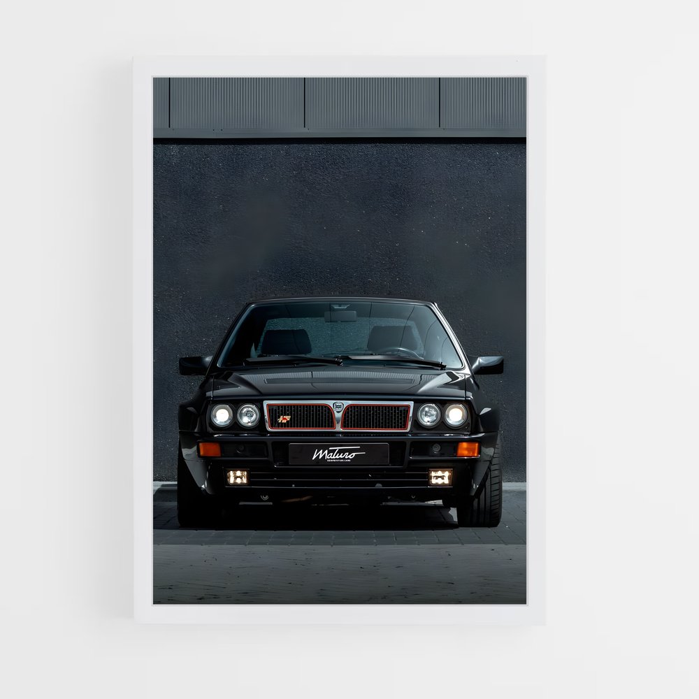 Poster Delta Noir – affiche Lancia (vue 3)